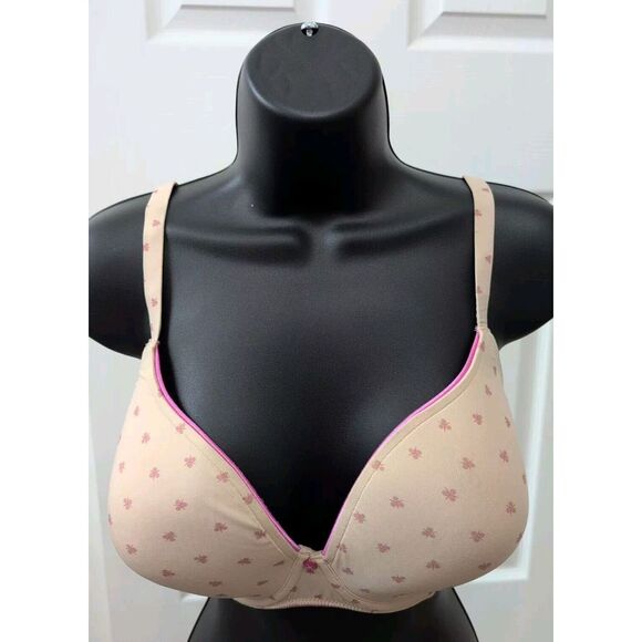 Other - Marie Jo L'Aventure Size‎ 34F Cream & Pink T Shirt Bra Designer